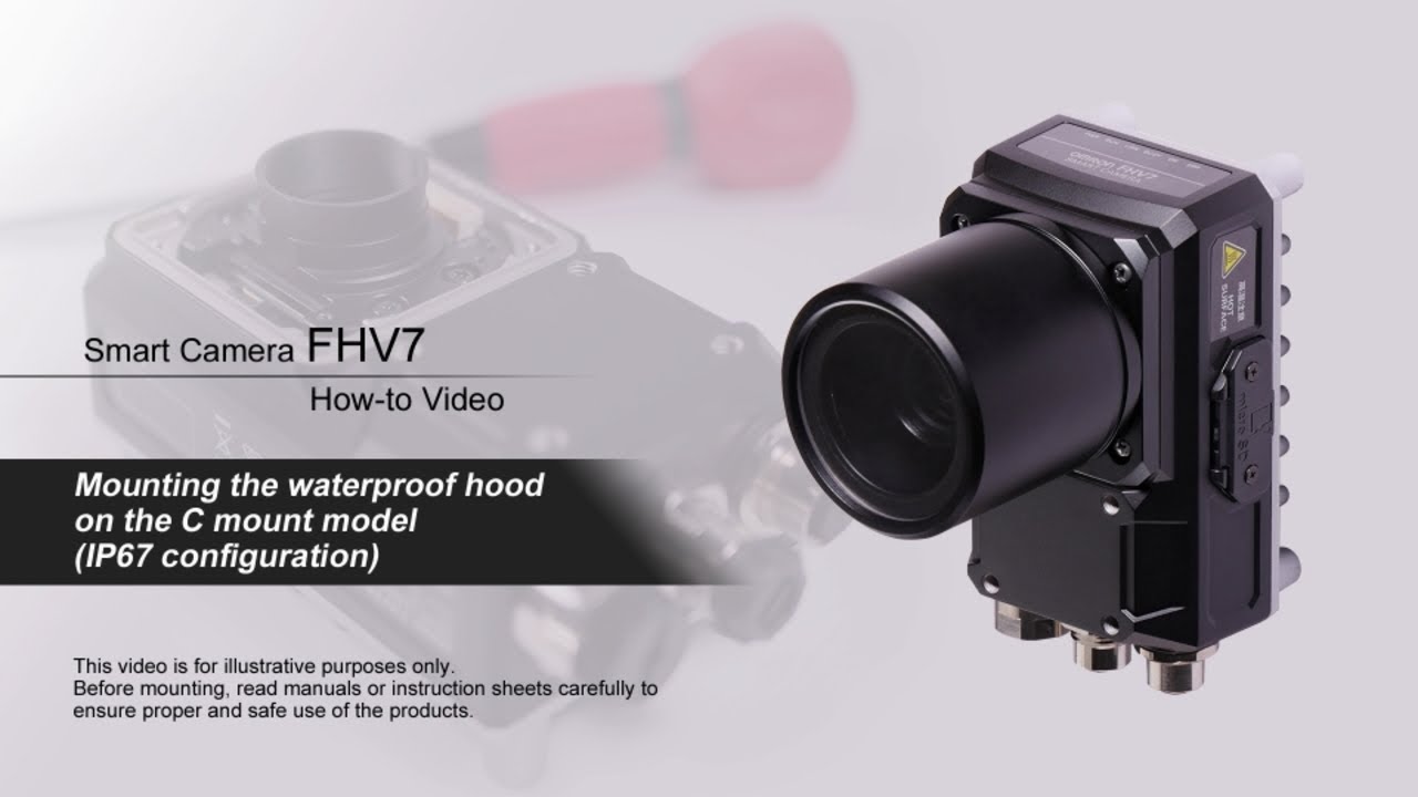 FHV7 How-to Video : Mounting the waterproof hood on the C mount model
